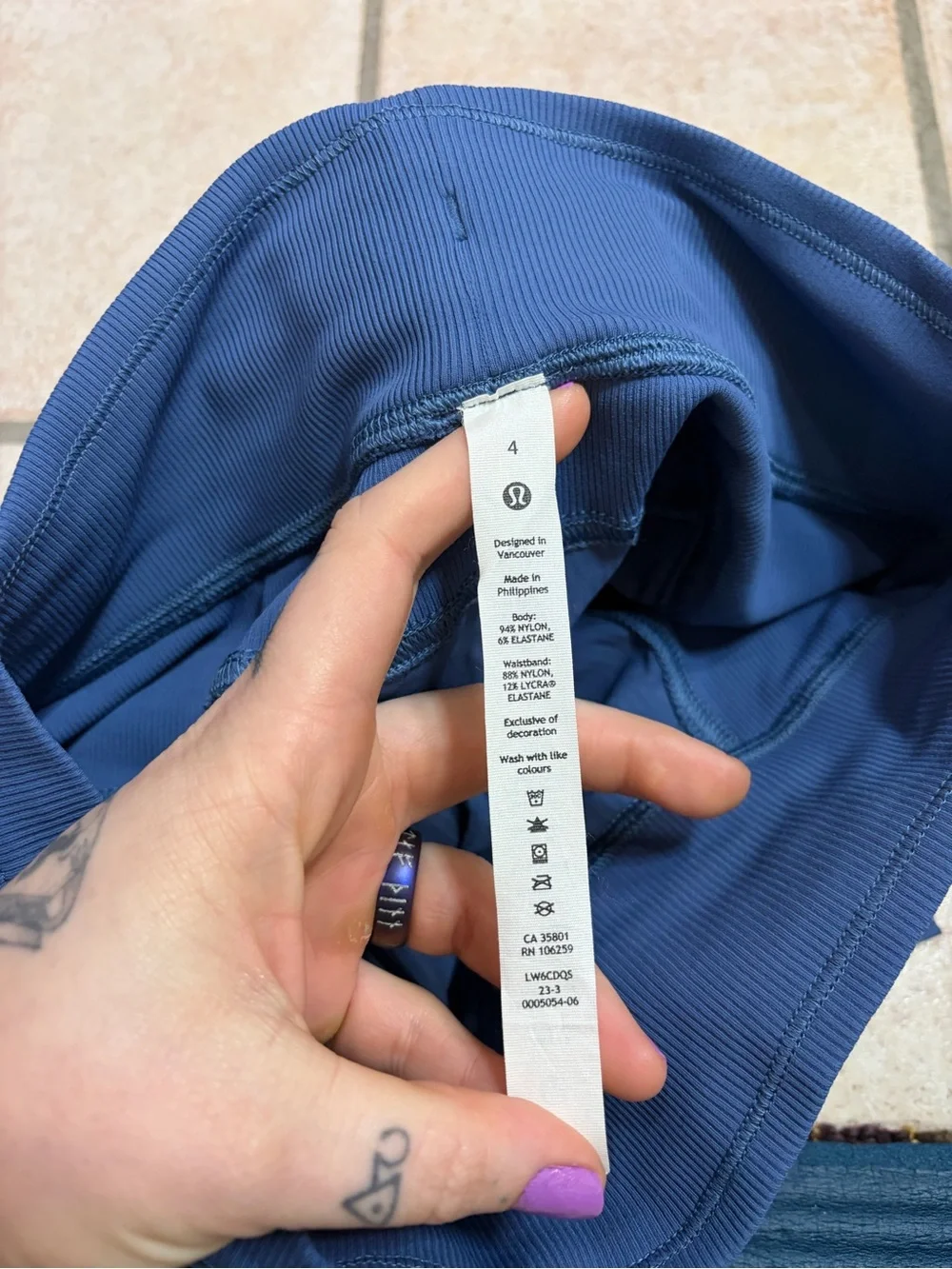 NWOT Lululemon Dance Studio Mid-Rise Cropped Pant *25” (Pitch Blue) Size 4